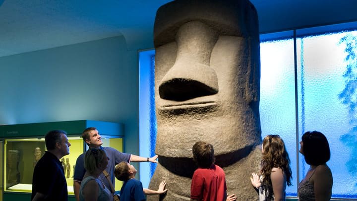 Easter Island head at the American Museum of Natural History