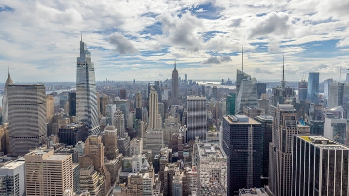 Manhattan skyline, including the Empire State Building